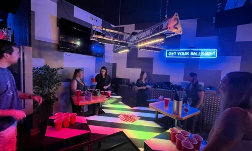 Recruitment Celebrations with Beer Pong